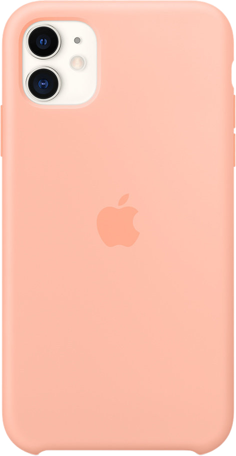 

Чехол для iPhone 11, силикон, «розовый грейпфрут»