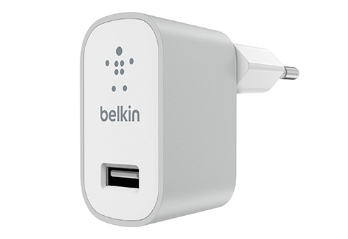 

F8M731vfSLV Зарядное устройство Belkin MIXIT Metallic Home Charger 2,4 A серебристое, Серебряный