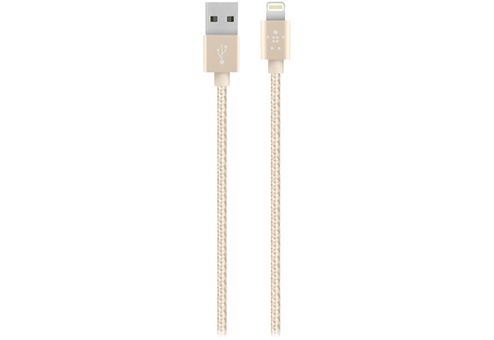 

F8J144bt04-GLD Кабель Belkin MIXIT Metallic Lightning на USB 1,2 м золотистый