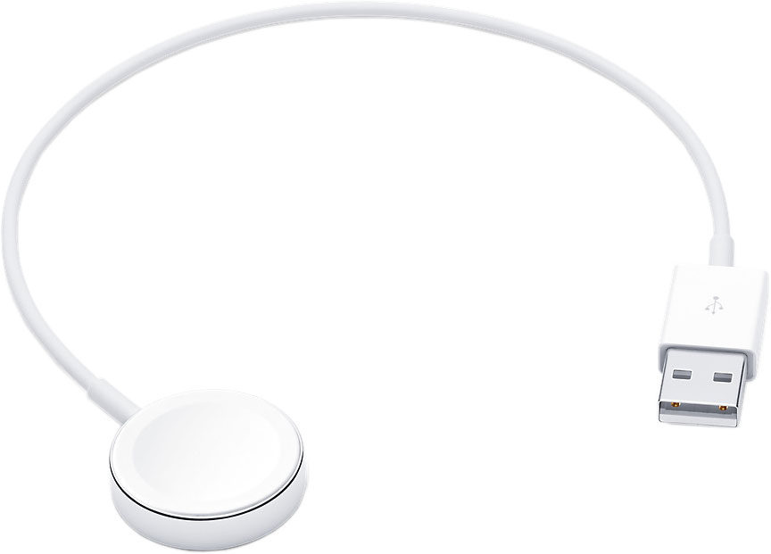 фото Кабель usb с магнитным креплением для зарядки watch, 0,3 м, белый apple