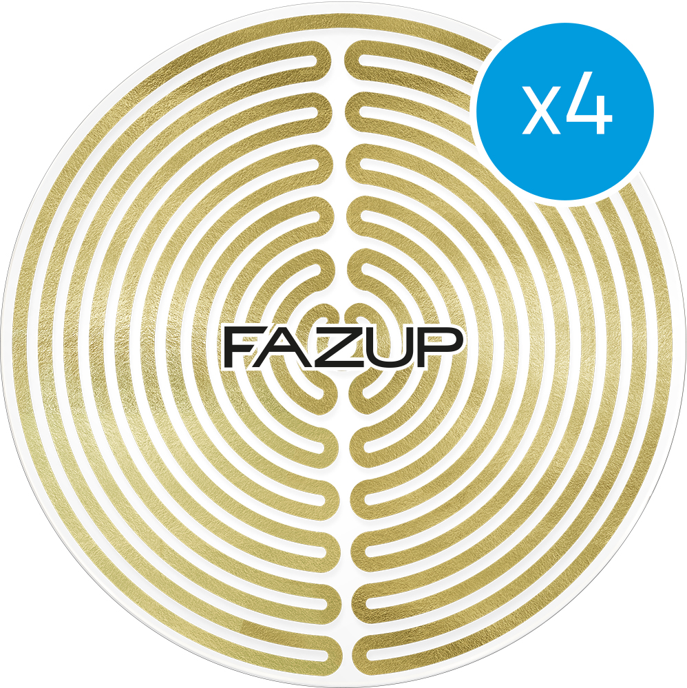 

0204 Комплект патчей для защиты от излучения телефона Fazup, 4 шт, золотой