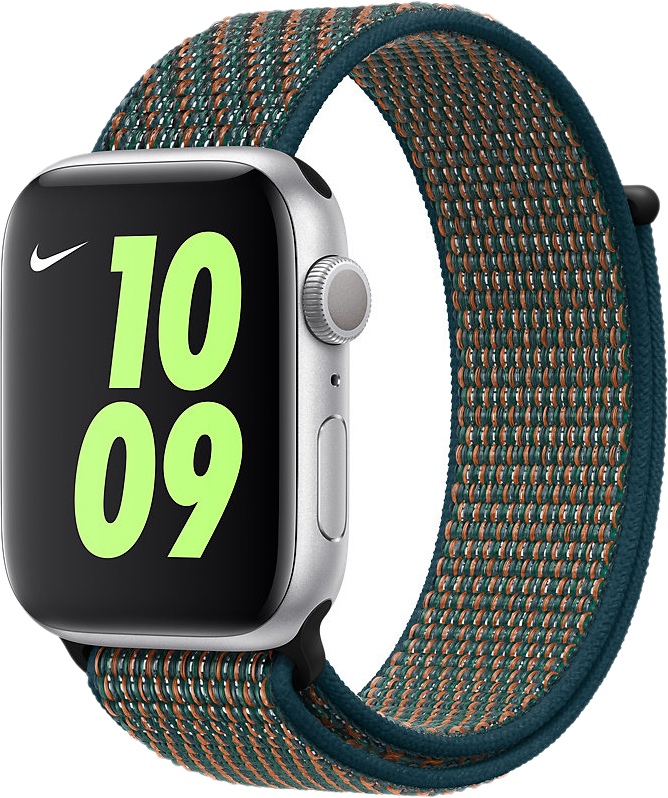 

Спортивный браслет для Apple Watch 42/44 мм «невероятная заря/зелёная пучина»