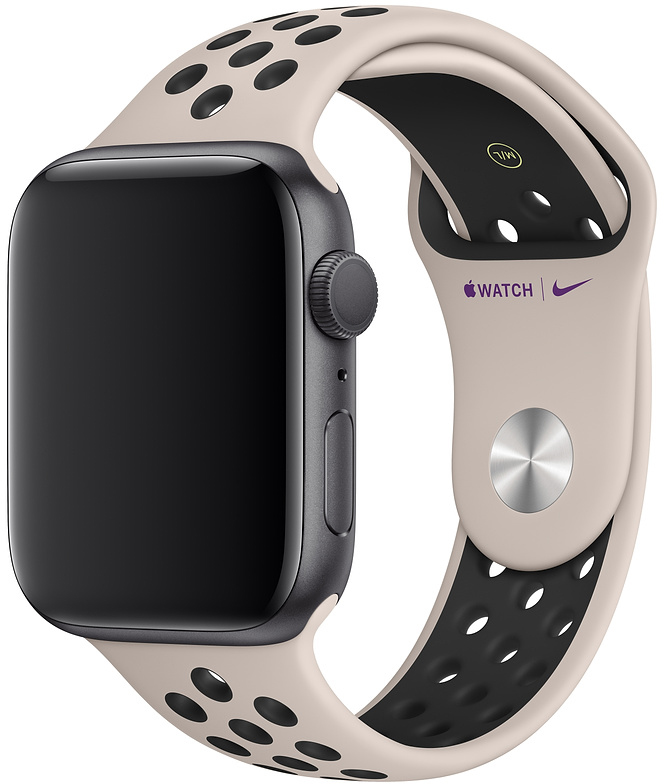 

Спортивный ремешок для Apple Watch 44/42 мм, размер S/M и M/L, «песчаная пустыня/чёрный»