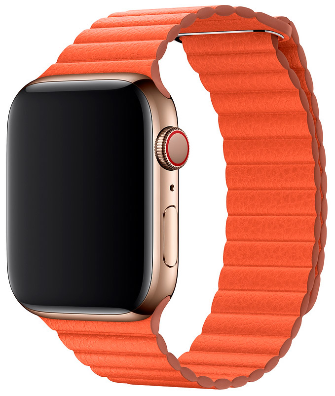 

MV602ZM/A Ремешок Apple Watch 44мм, кожаный, размер M, «тёплый закат»