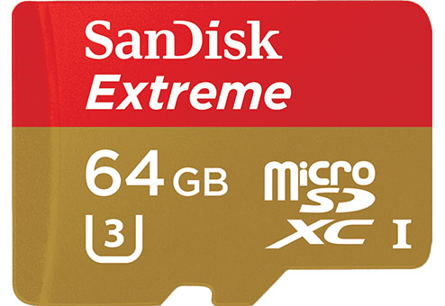 

SDSQXAF-064G-GN6AA Карта памяти SanDisk Extreme microSDXC Class 10, U3, V30 64 ГБ + адаптер