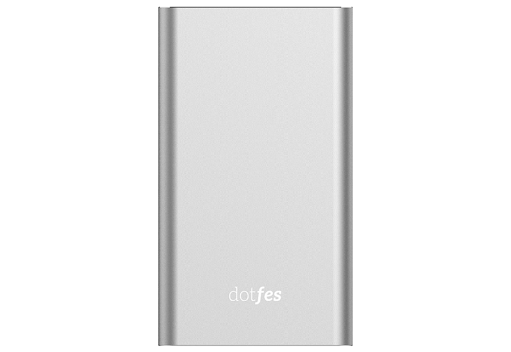 

48446 Внешний аккумулятор Dotfes D03 Aluminium Alloy 10000 мАч, 2xUSB 1A/2,4A, Серый, 48446 Внешний аккумулятор Dotfes D03 Aluminium Alloy 10000 мАч, 2xUSB 1A/2,4A
