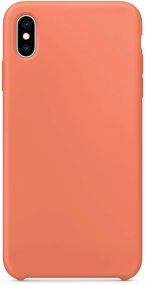 

Чехол для iPhone XS Max, силикон, персиковый