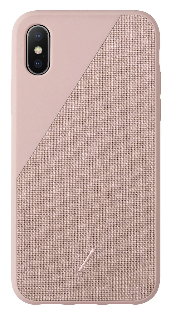 

Чехол Clic Canvas для iPhone XS, ткань, розовый