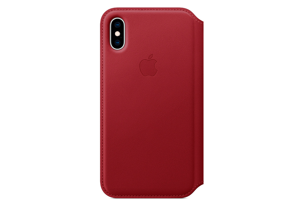 

MRWX2ZM/A Чехол Apple Leather Folio для iPhone XS, (PRODUCT)RED