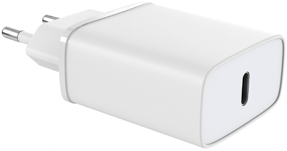 

Сетевое зарядное устройство USB-C, PD, 18 Вт, белый